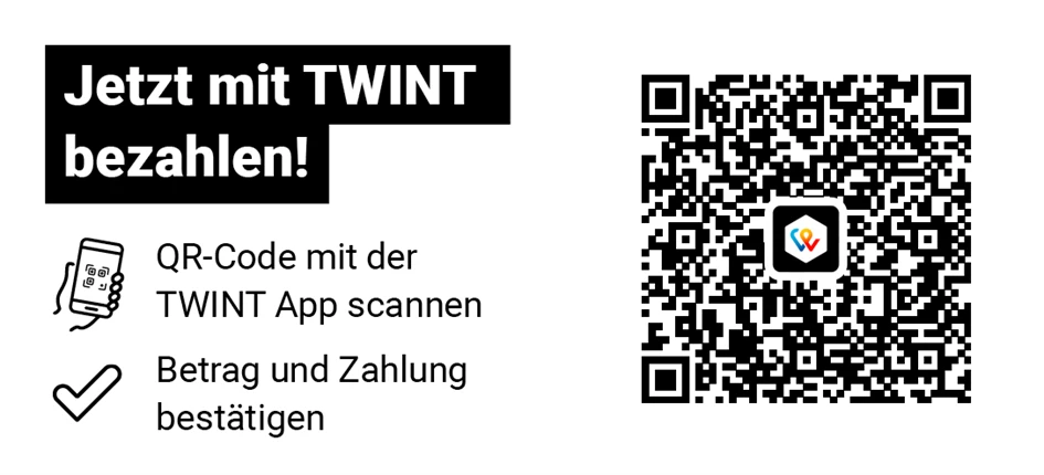 QR-Code für Spenden via Twint